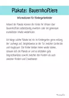 Vorschau - Poster - Plakate: Sachwissen Bauernhof für Kindergarten (Poster) - Seite 1