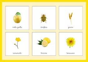 anteprima - Esercizi - tombola del giallo SpazioMontessori - Pagina 1