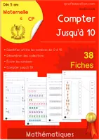 Aperçu - Feuilles d'exercices - Exercices Faciles pour Apprendre à Compter Jusqu'à 10 - Page de couverture