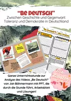 Vorschau - Stundenentwürfe - "Be Deutsch" - Zwischen Geschichte und Gegenwart: Toleranz und Demokratie in Deutschland - Deckblatt