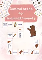 Vorschau - Spiele - Domino Musikinstrumente - Deckblatt