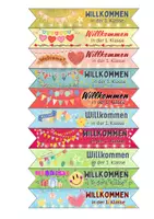 Vorschau - Arbeitsblätter - Willkommensgeschenk Schulanfang Bleistift Wimpel Bleistiftwimpel Schulstart Stiftwimpel - Seite 1