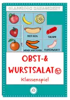 Vorschau - Spiele - Obstsalat. Wurstsalat ;-) Klassenspiel - Deckblatt
