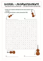 Vorschau - Arbeitsblätter - 10 Suchsel Musikinstrumente - mit Lösungen - Seite 3