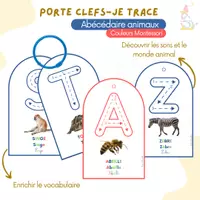 Aperçu - Jeux - ABECEDAIRE DES ANIMAUX – JE TRACE - Page de couverture