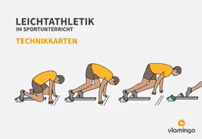 Vorschau - Stationenlernen - Leichtathletik: 30+ Technikkarten für den Sportunterricht & Verein - Seite 1