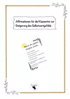 Vorschau - Bildkarten - Affirmationen für die Klassentür - Deckblatt