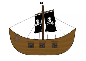 Vorschau - Arbeitsblätter - Das Piratenschiff - Beschriftung & Arbeitsblätter - Seite 1
