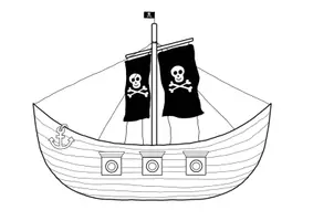Vorschau - Arbeitsblätter - Das Piratenschiff - Beschriftung & Arbeitsblätter - Seite 2