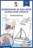 Vorschau - Mal- und Bastelvorlagen - Gemeinsam in das neue Schuljahr segeln - Deckblatt