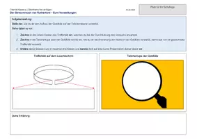 Vorschau - Arbeitsblätter - Das Kernhülle-Modell: Von der Schülervorstellung zum Streuversuch - Seite 1
