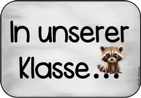 Vorschau - Poster - Klassenregeln für deine Waschbärenklasse - Seite 1