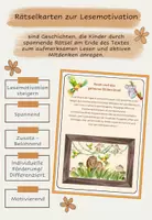 Vorschau - Aufgabenkarten - Lesetexte: Rätselkarten zur Lesemotivation Teil 1 - Deckblatt