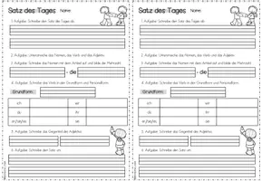 Vorschau - Arbeitsblätter - Kostenlos - Satz des Tages (2. - 4. Klasse) Deutsch Rechtschreibung - Seite 3