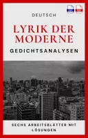 Vorschau - Stundenentwürfe - Lyrik der Moderne – Unterrichtsmaterial - Einblicke in Sprache, Gefühl und Interpretation - Deckblatt
