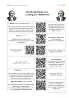 Vorschau - Unterrichtsreihen - Beethoven - Berühmte Werke (Übersicht für SuS / Ideen für deine Einheit) - Deckblatt