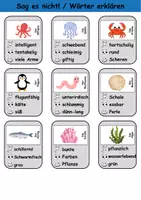 Vorschau - Arbeitsblätter - Sag es nicht Tiere im Wasser - DaZ/DaF, Deutsch (Spiel) - Seite 2