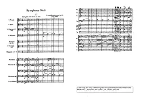 Vorschau - Arbeitsblätter - 5. Sinfonie (Beethoven) - Motiv in Partitur markieren - Deckblatt