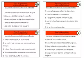 Aperçu - Tests - Fleurs d'orthographe validation - Page 1
