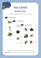 Vista previa - Unidades / Secuencias / Situaciones de Aprendizaje - Brown Owl - Key Words Peg Cards - Portada