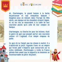 Aperçu - Apprentissages en autonomie - Un peu d'Histoire - Charlemagne - Page 1