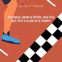 Aperçu - Affichage - Pensée Positive - N'abandonnez jamais - Page de couverture