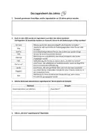 Vorschau - Arbeitsblätter - Das Jugendwort des Jahres - Einstieg zum Thema Sprachwandel - Deckblatt