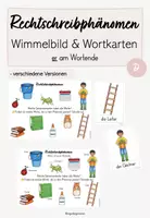 Vorschau - Arbeitsblätter - Rechtschreibphänomen: er am Wortende (Wimmelbild & Wortkarten) - Deckblatt