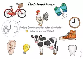 Vorschau - Arbeitsblätter - Rechtschreibphänomen: stummes h (Wimmelbild & Wortkarten) - Seite 3