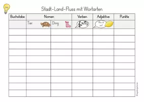 Vorschau - Spiele - Stadt-Land-Fluss mit Wortarten - Seite 2