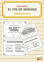 Vorschau - Aufgabenkarten - Tarjetas de conversación_El fin de semana - Deckblatt