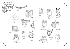 anteprima - Esercizi - Brown Owl - PICTURE DICTIONARY WORDMATS - Pagina 1