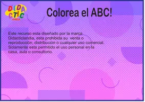 Vista previa - Manualidades / Dibujos para colorear - Colorea el abc - página 2