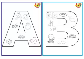 Vista previa - Manualidades / Dibujos para colorear - Colorea el abc - página 3