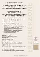 Vorschau - Stundenentwürfe - Materialpaket LF 7 Bildungs- und Erziehungspartnerschaften 3. AJ Erzieher - Seite 1