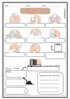 Vorschau - Merkblätter - Household chores: Vokabelblatt - Seite 2