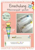 Vorschau - Anderer Materialtyp - Einschulung (Willkommensgeschenk) - Deckblatt