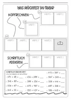 Vorschau - Arbeitsblätter - Einstieg Mathe Klasse 4 (Addition, schriftliche Addition) - Seite 3