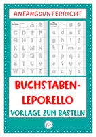 Vorschau - Arbeitsblätter - Mein Buchstaben- Leporello. ABC. Kindergarten, Vorschule und Anfangsunterricht - Deckblatt