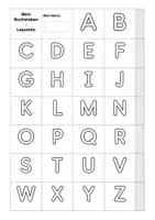 Vorschau - Arbeitsblätter - Mein Buchstaben- Leporello. ABC. Kindergarten, Vorschule und Anfangsunterricht - Seite 2