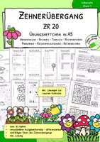 Vorschau - Arbeitsblätter - Zehnerübergang im Zahlenraum 20 – Miniheft | 1. Klasse - Deckblatt