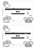 Vorschau - Arbeitsblätter - Zehnerübergang im Zahlenraum 20 – Miniheft | 1. Klasse - Seite 2
