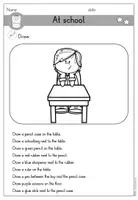 Vorschau - Arbeitsblätter - School things at school Arbeitsblatt Leseverstehen differenziert - Englisch - Seite 3