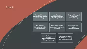 Vorschau - Präsentationen/Tafelbilder - Präsentation: Metropolisierung und Marginalisierung von Städten - Seite 3