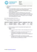 Vorschau - Arbeitsblätter - Lernzielkontrolle zum Thema Normalisierung inkl. Lösungen - Seite 2
