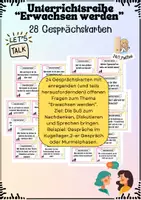 Vorschau - Aufgabenkarten - Erwachsen werden: 28 Gesprächs- und Diskussionskarten - Deckblatt