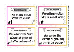 Vorschau - Aufgabenkarten - Erwachsen werden: 28 Gesprächs- und Diskussionskarten - Seite 1