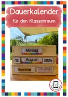 Vorschau - Poster - Dauerkalender / Tafelkalender für den Klassenraum - Deckblatt