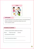 Aperçu - Tests - textes simples avec trois questions de compréhension - Page 1