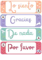 Vista previa - Decoración del aula - Palabras mágicas para el alumnado - página 3